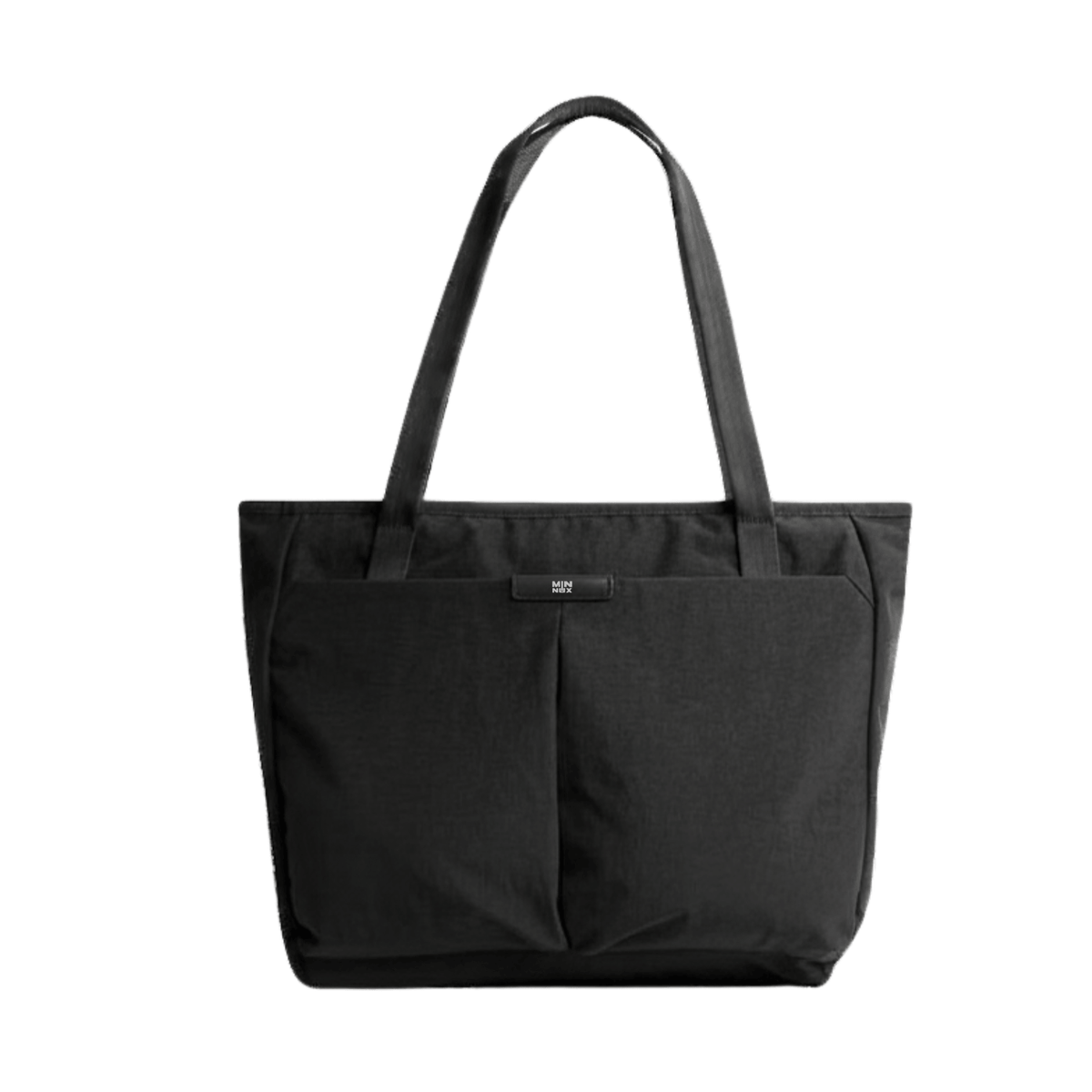 Bolso para portátil ergonómico Meteor de Minnux, vista frontal con diseño moderno y funcional.