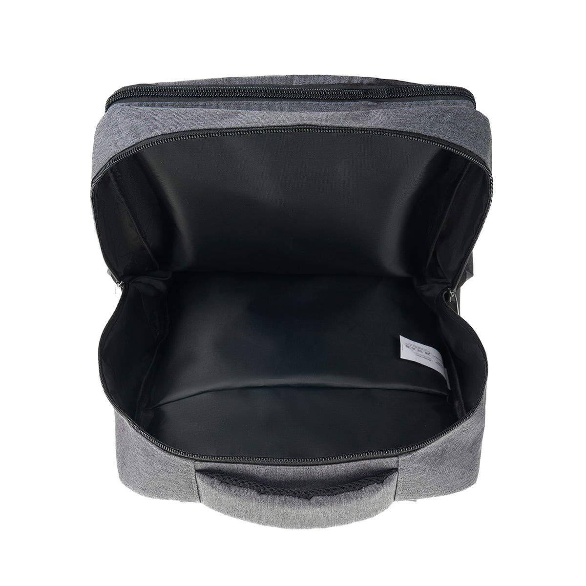 Vista vertical de la mochila para portátil moderna DRACO con diseño funcional.