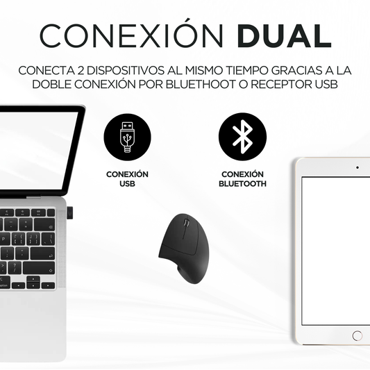 RATÓN INALÁMBRICO ERGONÓMICO GLUN