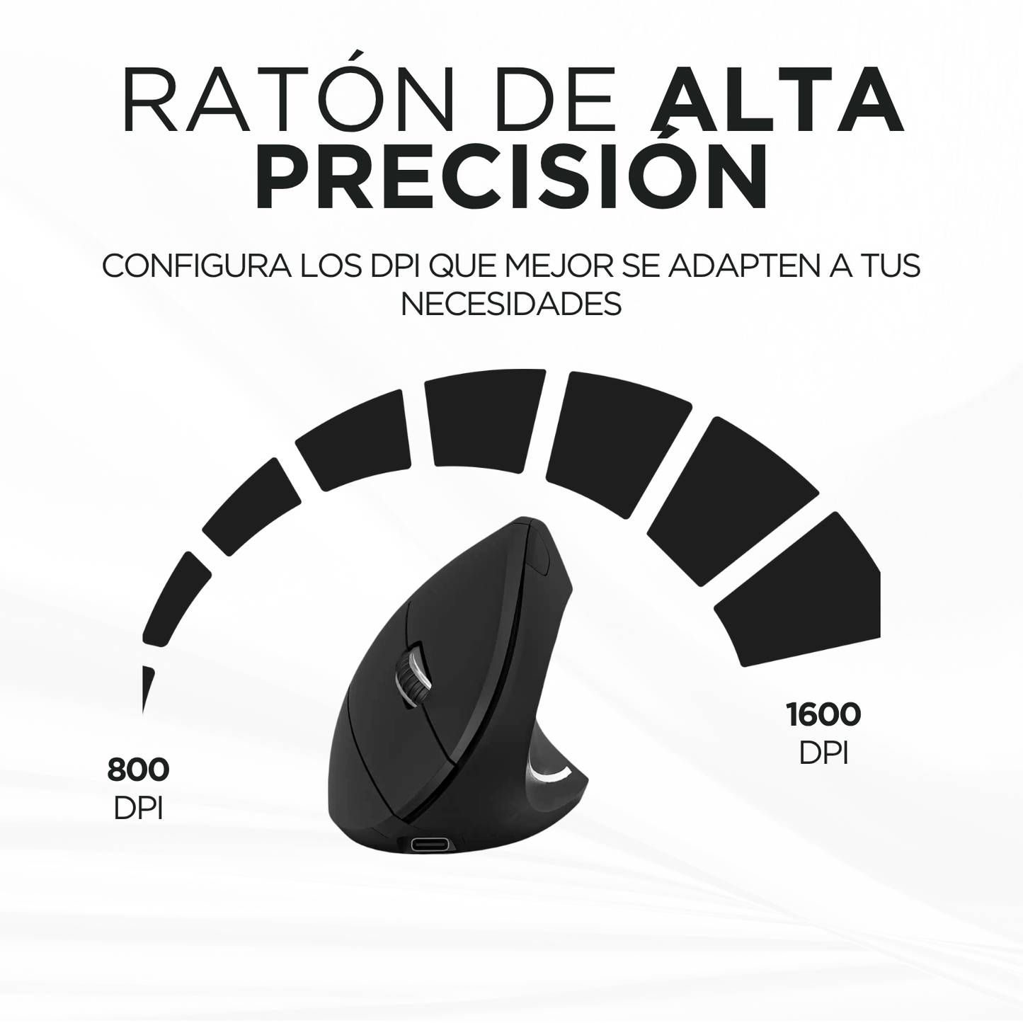 RATÓN INALÁMBRICO ERGONÓMICO GLUN